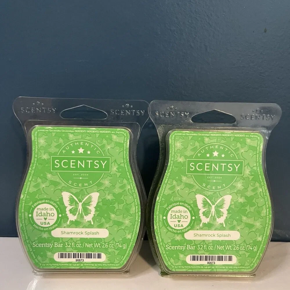 Scentsy Wax Bars Shamrock Splash Warmer Melts 3.2 fl. oz. Authentic USA NEW